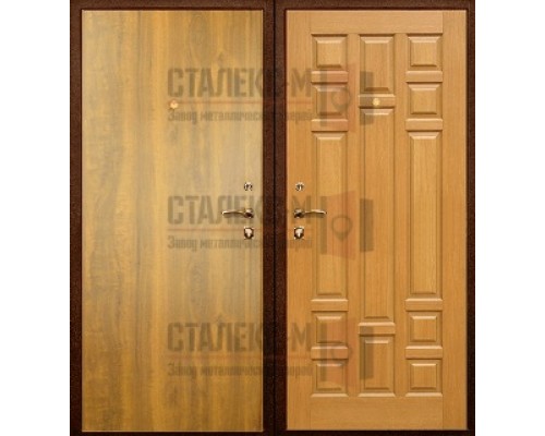 Металлическая дверь МДФ - Ламинат -7